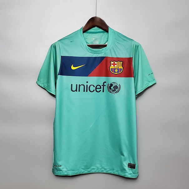 AAA Quality Barcelona 10/11 Away Green Soccer Jersey